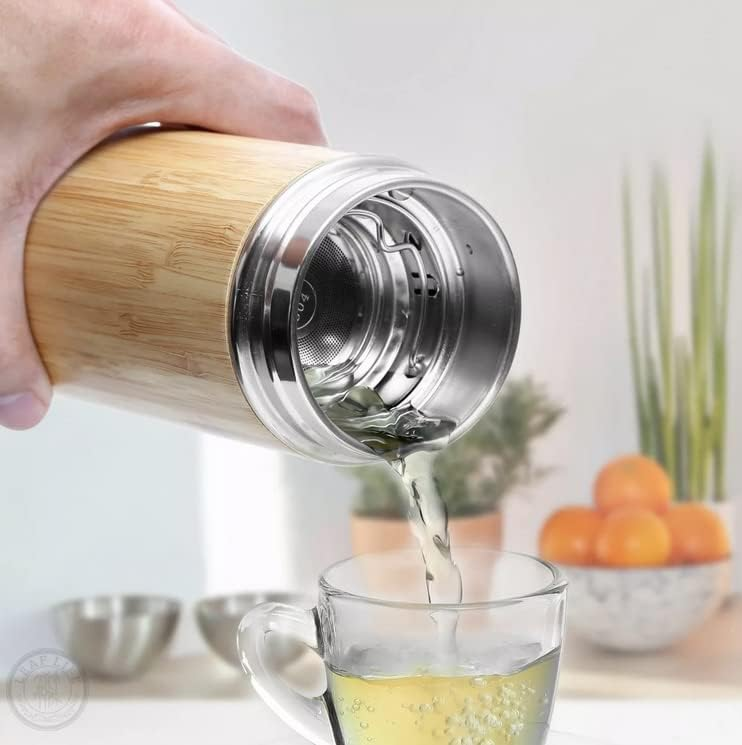 bamboo insulated water bottle